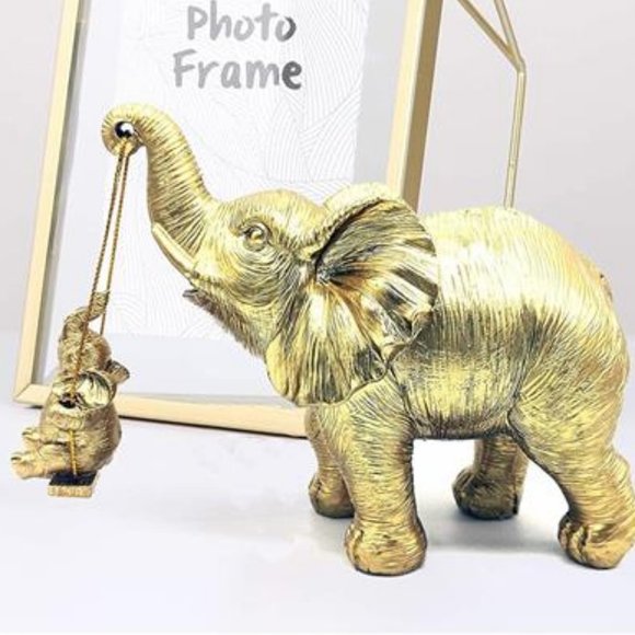 Elephant Jungle Decor African Animal Safari Figurine Mantel Table Decoration New - Picture 4 of 4